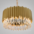 Large Luxury Modern gold K9 Crystal Chandelier Pendant Light for Hotel Lobby Home